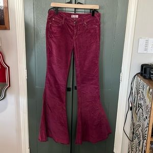 Free People super flare corduroy pants